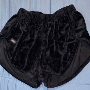 Tiger Friday black velour shorts AXS